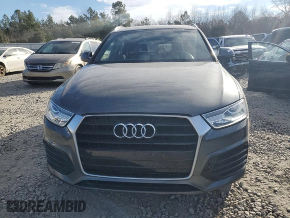 2018 Audi Q3 Premium with VIN WA1BCCFS1JR000879, listed as a Copart auction lot 47221015 with 18,464 mi miles and Salvage title. Bid and sale history available at DreamBid. Image 5.