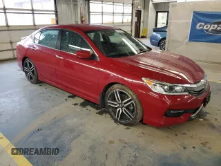 2016 Honda Accord Sport with VIN 1HGCR2F56GA137046, listed as a Copart auction lot 57319325 with 140,401 mi miles and Salvage title. Bid and sale history available at DreamBid. Image 4.
