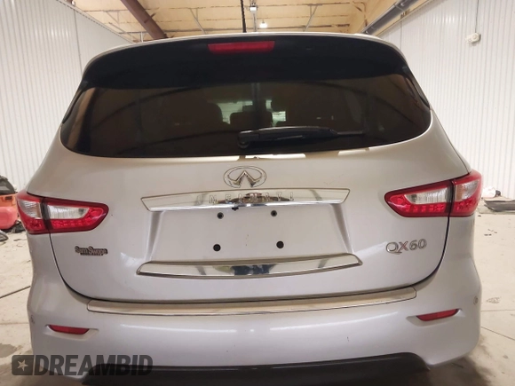 2014 Infiniti QX60 with VIN 5N1AL0MM9EC536455, listed as a IAAI auction lot 41400259 with 142,309 mi miles. Bid and sale history available at carsss.com. Image 16.