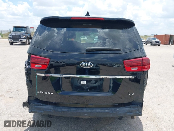 2020 Kia Sedona EX with VIN KNDMB5C19L6617993, listed as a IAAI auction lot 39711859 with 66,083 mi miles. Bid and sale history available at carsss.com. Image 16.