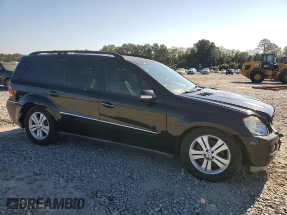 2007 Mercedes-Benz GL-Class with VIN 4JGBF71E27A271393, listed as a Copart auction lot 72500594 with 153,825 mi miles and Salvage Title. Bid and sale history available at carsss.com. Image 4.