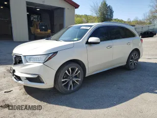 2019 Acura MDX Advance with VIN 5J8YD4H85KL009112, listed as a Copart auction lot 55729865 with 98,496 mi miles and Salvage title. Bid and sale history available at DreamBid. Image 1.