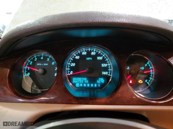 2007 Buick Lucerne V6 CXL with VIN 1G4HD57237U196865, listed as a Copart auction lot 41780565 with 266,723 mi miles and Salvage Title. Bid and sale history available at carsss.com. Image 9.