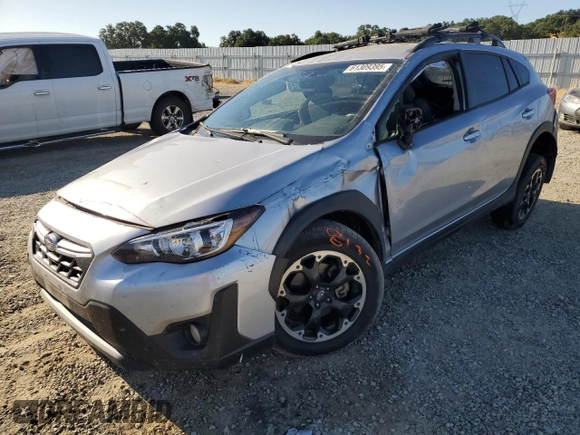 2021 Subaru Crosstrek Premium with VIN JF2GTAPC4M8363681, listed as a Copart auction lot 61309395 with 49,730 mi miles and Salvage title. Bid and sale history available at DreamBid. Image 1.
