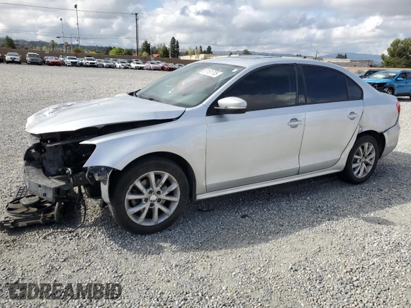 2011 Volkswagen Jetta Sedan SE w/Convenience & Sunroof PZEV with VIN 3VWDZ7AJ0BM369042, listed as a Copart auction lot 51161705 with 187,973 mi miles and Salvage Title. Bid and sale history available at carsss.com. Image 1.