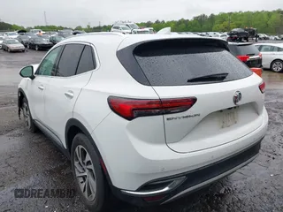 2021 Buick Envision Essence with VIN LRBFZNR45MD105813, listed as a IAAI auction lot 41968357 with 31,855 mi miles and . Bid and sale history available at carsss.com. Image 3.