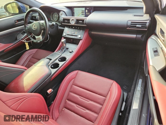 2018 Lexus RC 350 with VIN JTHSZ5BC5J5008553, listed as a Copart auction lot 60472575 with 116,525 mi miles and Salvage title. Bid and sale history available at DreamBid. Image 8.
