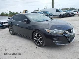 2017 Nissan Maxima Platinum with VIN 1N4AA6APXHC382800, listed as a IAAI auction lot 41211242 with 109,328 mi miles. Bid and sale history available at carsss.com. Image 1.