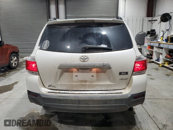 2012 Toyota Highlander Limited with VIN 5TDDK3EH7CS133531, listed as a Copart auction lot 41471105 with 189,297 mi miles and Salvage title. Bid and sale history available at DreamBid. Image 6.