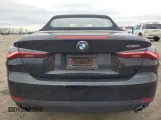 2021 BMW 4 Series 430i with VIN WBA23AT04MCG07881, listed as a Copart auction lot 85674914 with 20,812 mi miles and Salvage title. Bid and sale history available at DreamBid. Image 6.