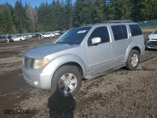 2005 Nissan Pathfinder LE with VIN 5N1AR18W85C728160, listed as a Copart auction lot 44392655 with 74,894 mi miles and Salvage Title. Bid and sale history available at carsss.com. Image 1.