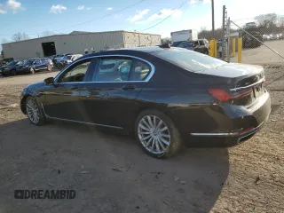 2020 BMW 7 Series 740i xDrive with VIN WBA7T4C04LCD18344, listed as a Copart auction lot 82823384 with Not provided miles and Salvage title. Bid and sale history available at DreamBid. Image 2.