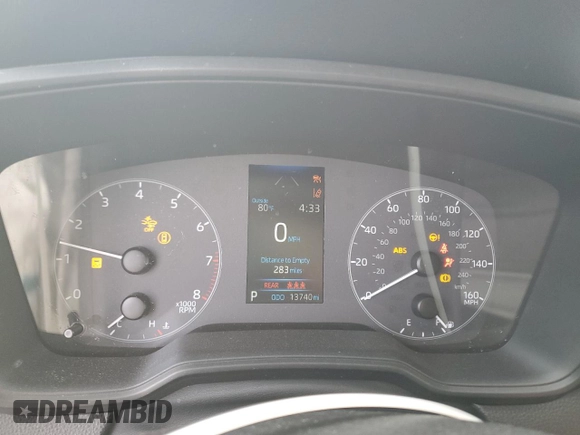 2023 Toyota Corolla Cross LE with VIN 7MUCAAAG0PV063737, listed as a Copart auction lot 86267914 with 13,740 mi miles and Salvage title. Bid and sale history available at DreamBid. Image 9.