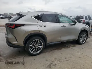 2022 Lexus NX with VIN 2T2GKCEZ4NC008144, listed as a Copart auction lot 53553595 with 35,834 mi miles and Salvage Title. Bid and sale history available at carsss.com. Image 3.