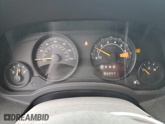 2017 Jeep Compass Sport with VIN 1C4NJCBB4HD141595, listed as a Copart auction lot 84299704 with 83,347 mi miles and Salvage Title. Bid and sale history available at carsss.com. Image 9.