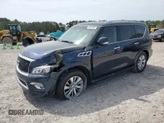 2017 Infiniti QX80 with VIN JN8AZ2NF8H9644229, listed as a Copart auction lot 50521545 with 141,122 mi miles and Salvage Title. Bid and sale history available at carsss.com. Image 1.