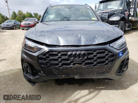 2022 Audi SQ5 Premium Plus with VIN WA1B4AFY6N2029833, listed as a Copart auction lot 52646383 with 11,460 mi miles. Bid and sale history available at carsss.com. Image 5.