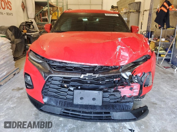 2019 Chevrolet Blazer RS with VIN 3GNKBJRS3KS690164, listed as a Copart auction lot 84563264 with 110,980 mi miles and Salvage Title. Bid and sale history available at DreamBid. Image 5.