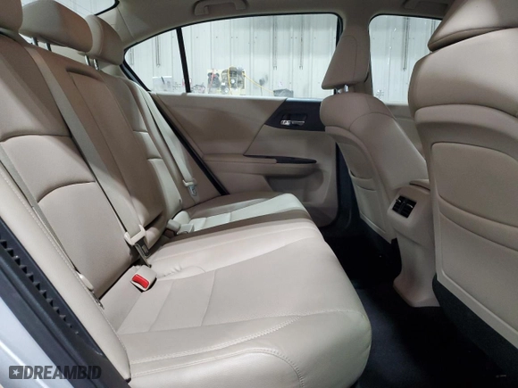 2014 Honda Accord Hybrid EX-L with VIN 1HGCR6F51EA009155, listed as a Copart auction lot 43316375 with 74,506 mi miles and Salvage Title. Bid and sale history available at carsss.com. Image 10.