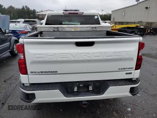 2022 Chevrolet Silverado 1500 Custom with VIN 1GCPDBEKXNZ531847, listed as a Copart auction lot 84716374 with 54,211 mi miles and Salvage Title. Bid and sale history available at carsss.com. Image 6.