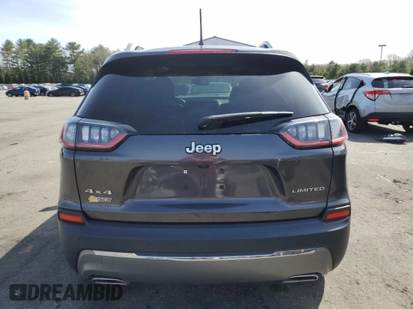 2021 Jeep Cherokee Limited with VIN 1C4PJMDXXMD184761, listed as a Copart auction lot 50923415 with 30,881 mi miles and Salvage title. Bid and sale history available at DreamBid. Image 6.