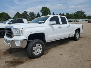 2014 GMC Sierra 1500 SLT with VIN 1GTV2VEC0EZ294311, listed as a Copart auction lot 57043375 with 123,206 mi miles and Salvage title. Bid and sale history available at DreamBid. Image 1.