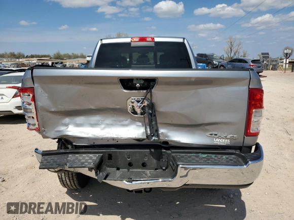 2024 Ram 2500 Tradesman with VIN 3C6UR5CL4RG393141, listed as a Copart auction lot 51021265 with 52 mi miles and Salvage title. Bid and sale history available at DreamBid. Image 6.