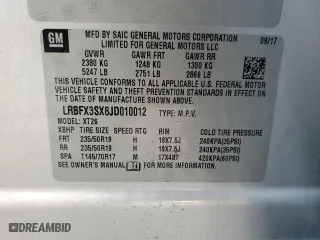 2018 Buick Envision Premium with VIN LRBFX3SX8JD010012, listed as a Copart auction lot 81798894 with 62,620 mi miles and Salvage Title. Bid and sale history available at carsss.com. Image 12.