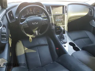 2017 Infiniti Q50 2.0t Sport with VIN JN1CV7AR8HM681391, listed as a Copart auction lot 81576354 with 136,386 mi miles and Salvage Title. Bid and sale history available at carsss.com. Image 8.