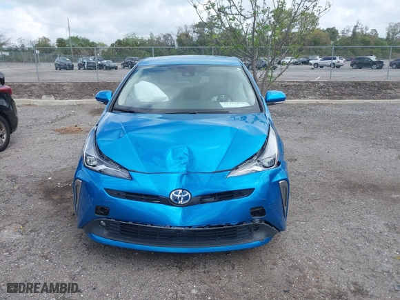 2022 Toyota Prius L Eco with VIN JTDKAMFU5N3165006, listed as a IAAI auction lot 41753470 with 33,567 mi miles. Bid and sale history available at carsss.com. Image 12.