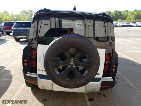 2020 Land Rover Defender SE with VIN SALEP7EU2L2016546, listed as a Copart auction lot 50998654 with 45,672 mi miles and Salvage Title. Bid and sale history available at carsss.com. Image 6.
