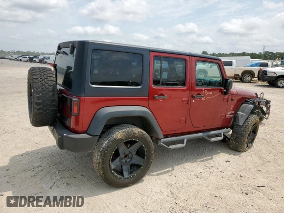 2013 Jeep Wrangler Unlimited Sport z VIN 1C4BJWDGXDL606491, wystawiony jako Copart lot #56065425 z przebiegiem 168 709 mil mil oraz Szkoda całkowita • Salvage title. Historia ofert i sprzedaży dostępna na DreamBid. Obrazek 3.