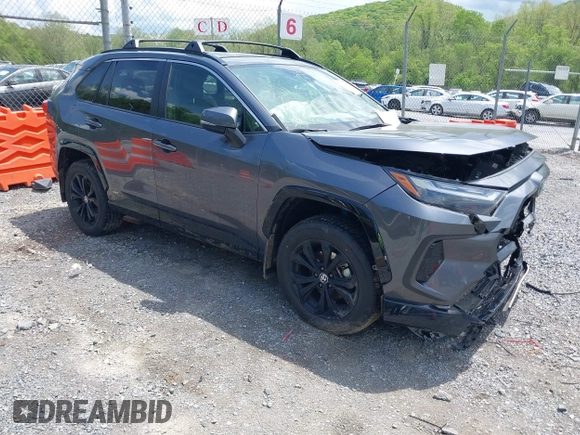 2023 Toyota RAV4 Hybrid SE with VIN JTM16RFV9PD113152, listed as a IAAI auction lot 42177056 with 41,204 mi miles and . Bid and sale history available at DreamBid. Image 1.