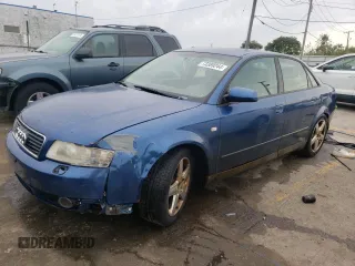 2004 Audi A4 1.8T with VIN WAUJC68E04A021300, listed as a Copart auction lot 73389244 with 154,352 mi miles and Salvage Title. Bid and sale history available at carsss.com. Image 1.