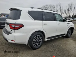 2022 Nissan Armada SL with VIN JN8AY2BB3N9810589, listed as a Copart auction lot 43212235 with 56,231 mi miles and Salvage Title. Bid and sale history available at carsss.com. Image 3.