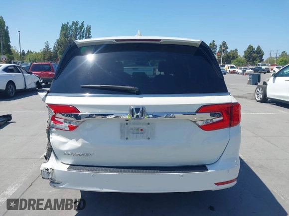 2018 Honda Odyssey Elite with VIN 5FNRL6H92JB005420, listed as a IAAI auction lot 42193696 with 78,623 mi miles and . Bid and sale history available at DreamBid. Image 17.