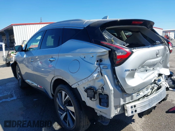 2023 Nissan Murano SL with VIN 5N1AZ2CJ1PC116273, listed as a IAAI auction lot 41606957 with 32,751 mi miles and . Bid and sale history available at DreamBid. Image 3.