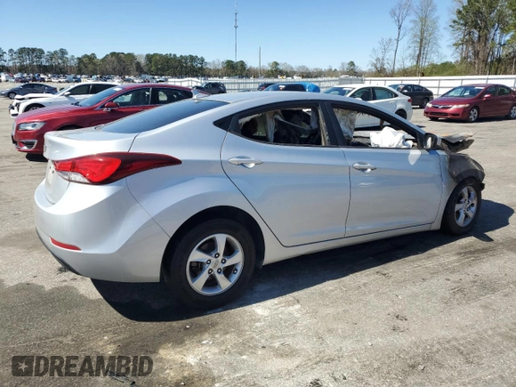 2014 Hyundai Elantra SE with VIN 5NPDH4AE1EH466624, listed as a Copart auction lot 50039175 with Not Provided miles and Salvage Title. Bid and sale history available at DreamBid. Image 3.