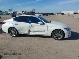 2023 Infiniti Q50 Luxe with VIN JN1EV7BPXPM511389, listed as a IAAI auction lot 41329603 with 28,476 mi miles and . Bid and sale history available at DreamBid. Image 13.