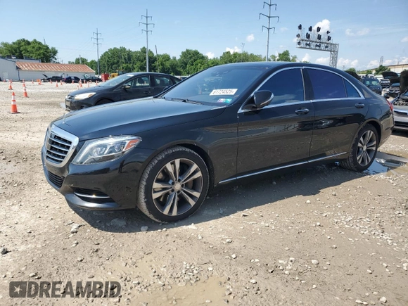 2015 Mercedes-Benz S 550 with VIN WDDUG8FB2FA110951, listed as a Copart auction lot 61724525 with 124,173 mi miles and Salvage title. Bid and sale history available at DreamBid. Image 1.
