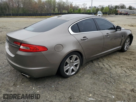 2009 Jaguar XF Luxury with VIN SAJWA05B49HR04841, listed as a Copart auction lot 50539045 with 123,870 mi miles and Salvage Title. Bid and sale history available at DreamBid. Image 3.