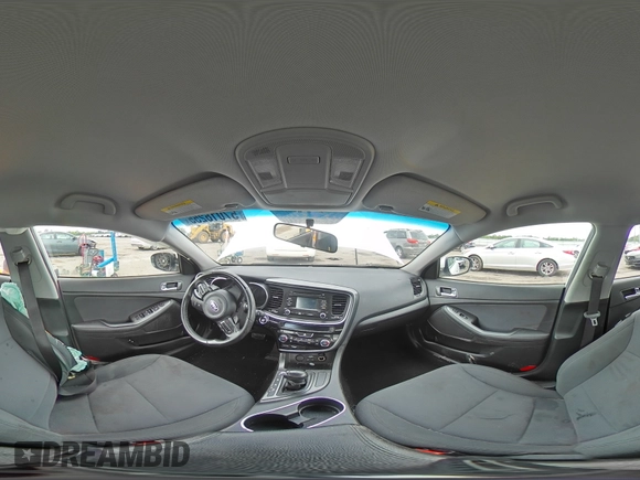 2015 Kia Optima with VIN KNAGM4AD8F5077638, listed as a Copart auction lot 57016255 with 78,162 mi miles and Salvage title. Bid and sale history available at DreamBid. Image 14.