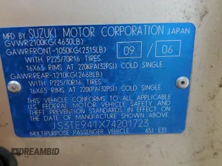 2007 Suzuki Grand Vitara z VIN JS3TE941X74201723, wystawiony jako Copart lot #46651695 z przebiegiem 282 768 mil mil oraz Szkoda całkowita • Salvage title. Historia ofert i sprzedaży dostępna na DreamBid. Obrazek 14.