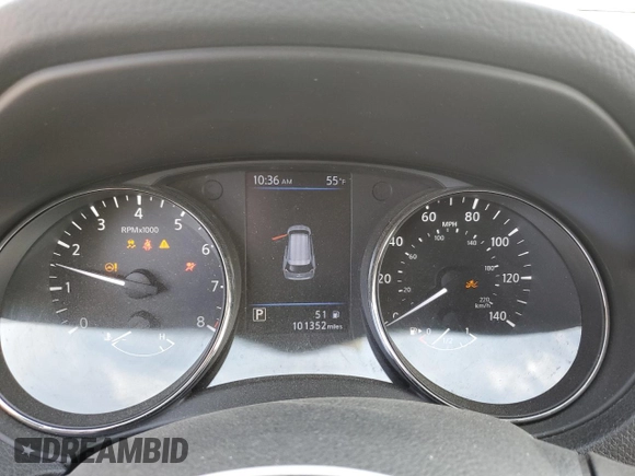 2018 Nissan Rogue SV with VIN 5N1AT2MV9JC745208, listed as a Copart auction lot 54976985 with 101,352 mi miles and Salvage Title. Bid and sale history available at DreamBid. Image 9.