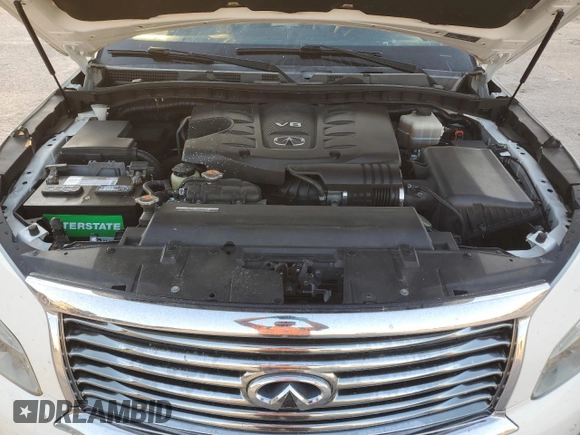 2011 Infiniti QX56 7-passenger with VIN JN8AZ2NE0B9004949, listed as a Copart auction lot 76376984 with 167,889 mi miles and Clean Title. Bid and sale history available at carsss.com. Image 12.