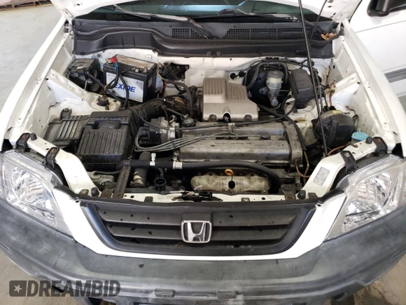 2001 Honda CR-V LX with VIN JHLRD284X1S014401, listed as a Copart auction lot 76837334 with 195,358 mi miles and Salvage Title. Bid and sale history available at carsss.com. Image 12.