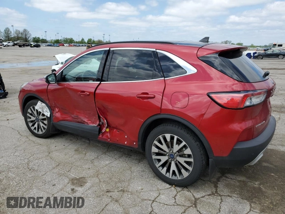 2020 Ford Escape Titanium Hybrid with VIN 1FMCU9DZXLUC29745, listed as a Copart auction lot 53902755 with 71,280 mi miles and Salvage title. Bid and sale history available at DreamBid. Image 2.