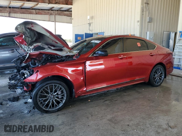 2020 Genesis G80 Sport with VIN KMTFN4JB7LU329862, listed as a Copart auction lot 41621135 with Not provided miles and Non repairable. Bid and sale history available at DreamBid. Image 1.