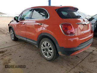 2016 FIAT 500X Lounge with VIN ZFBCFXDT7GP351730, listed as a Copart auction lot 58398785 with 41,322 mi miles and Salvage title. Bid and sale history available at DreamBid. Image 2.