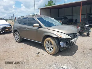 2007 Nissan Murano SL with VIN JN8AZ08T97W517740, listed as a IAAI auction lot 42586371 with 159,851 mi miles and . Bid and sale history available at DreamBid. Image 1.